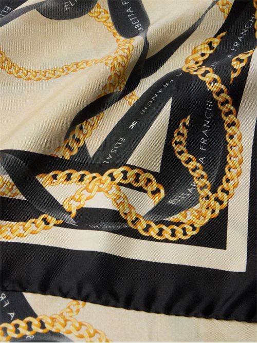 Foulard in seta con stampa Elisabetta Franchi | FO16L61E2045